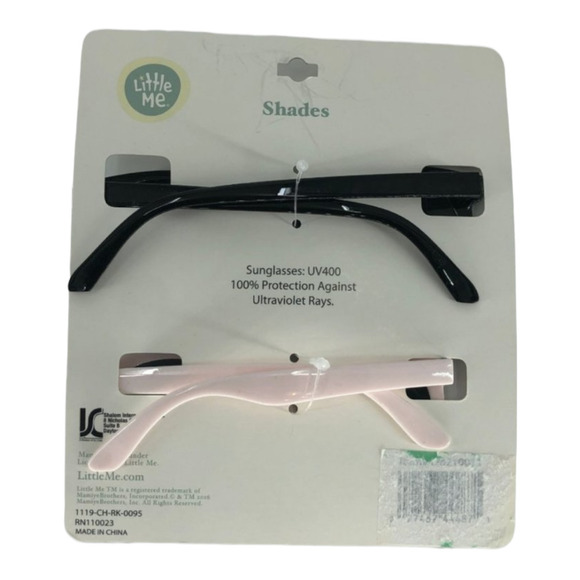 Little Me Mommy & Me UV Protection Sunglasses Girls Shades Cute Pink Black New - Picture 2 of 3